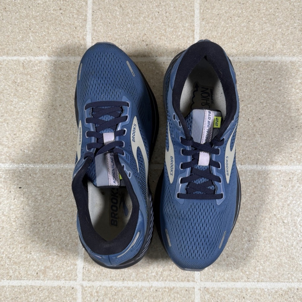 Brooks Adrenaline GTS 22 Running Shoes #1203531B467 Blue/Gray/Black Women Sz 9 - Picture 6 of 8